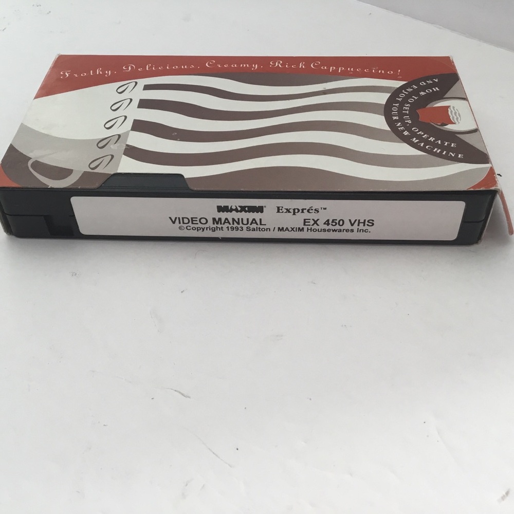 Coffee making VHS instructional video